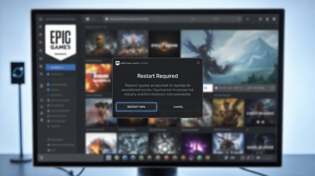 Restart the epic games 