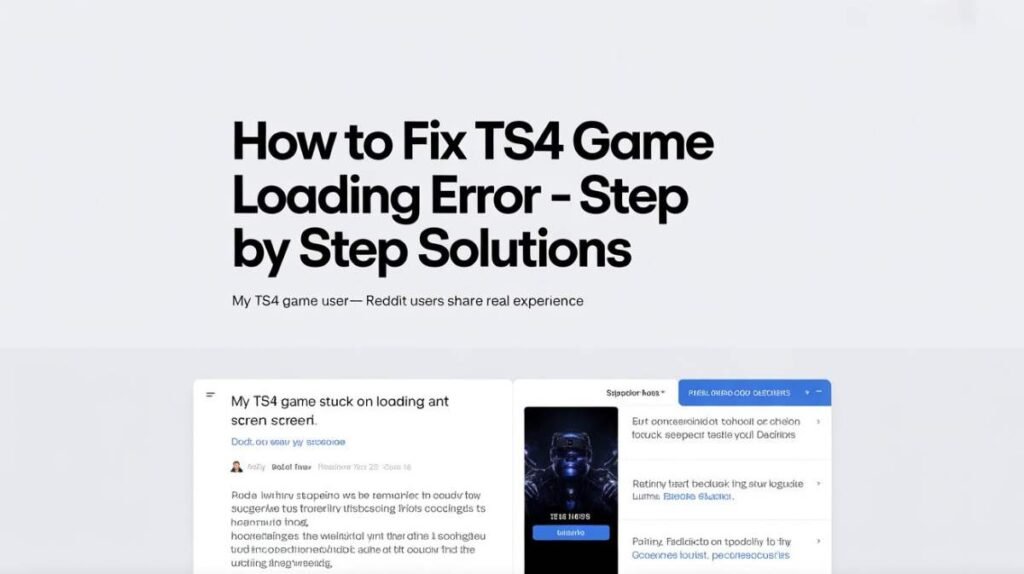  Fix TS4 Game Loading Error