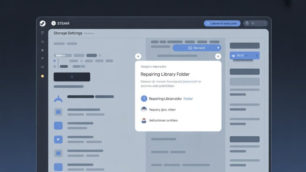 Repairing the Steam Library Folder 