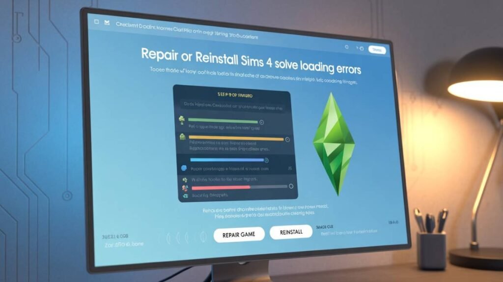 Repair or Reinstall Sims