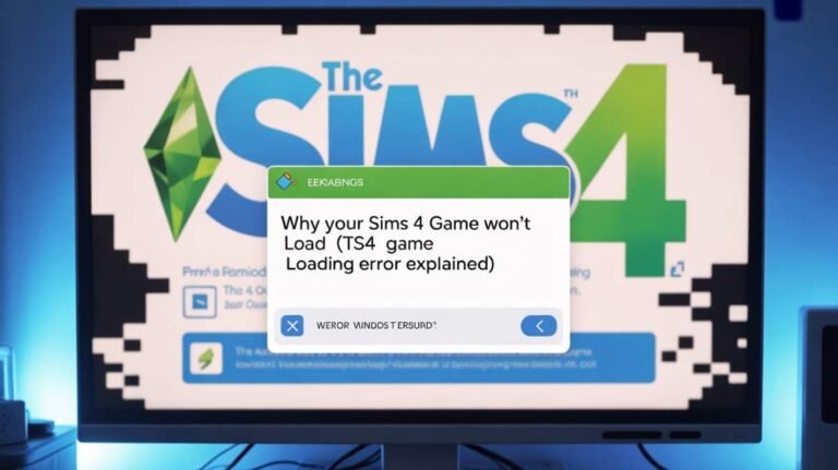 ts4 game loading error