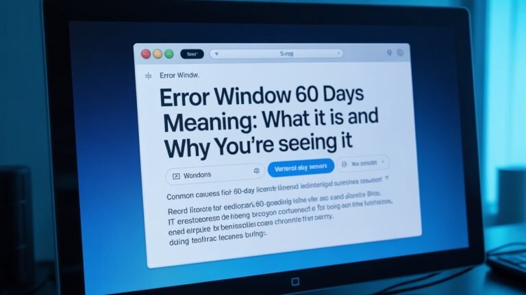 Error Window 60 Days Meaning