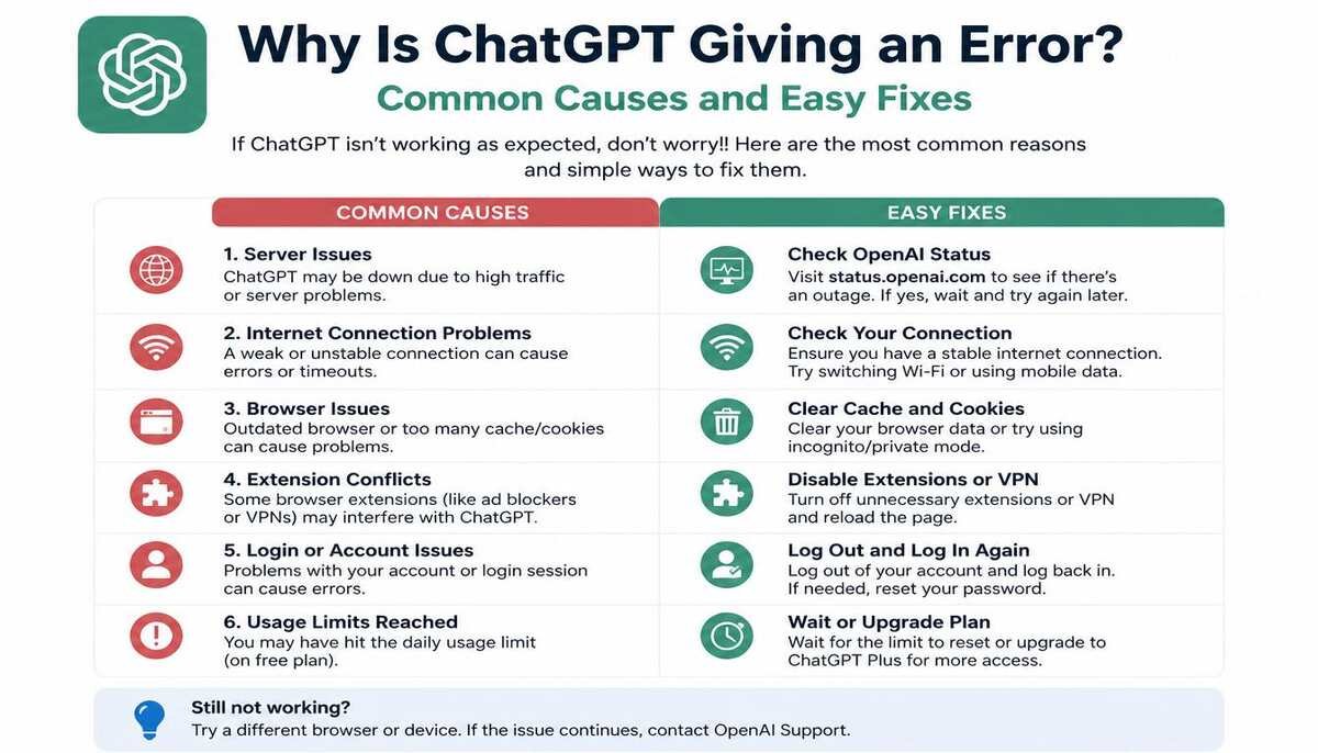 Why Is ChatGPT Giving an Error?