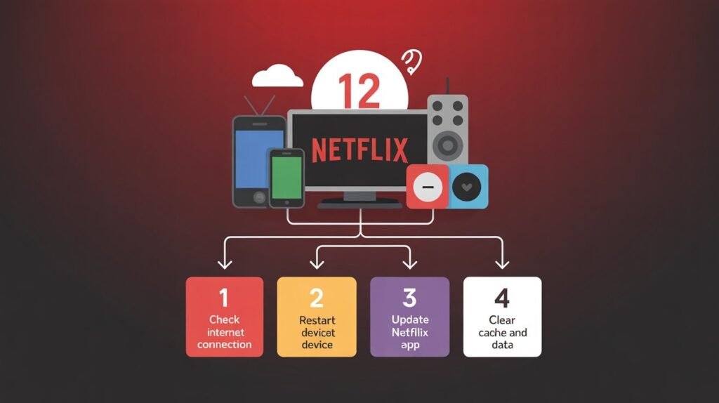 Restart Your Device to Fix Netflix Error 12 Quickly
