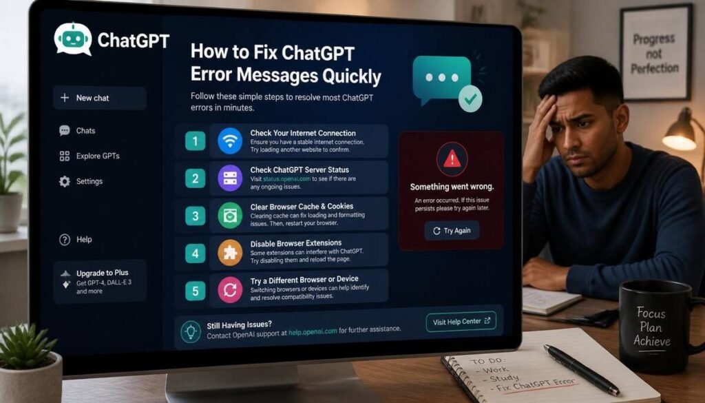 How to Fix ChatGPT Error