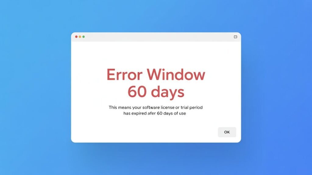 What Does Error Window 60 Days