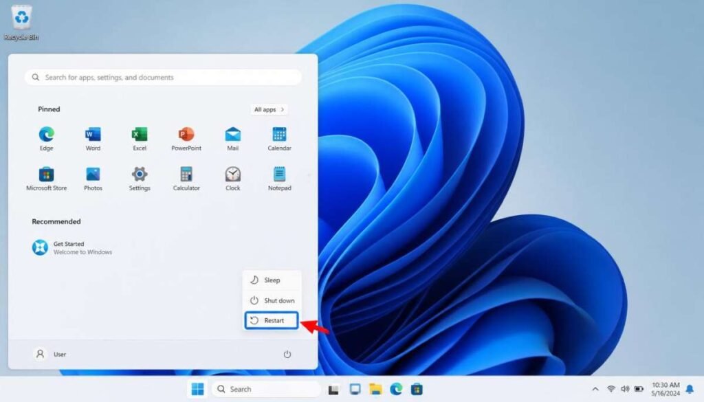 Fix 1 Restart Your Computer Completely