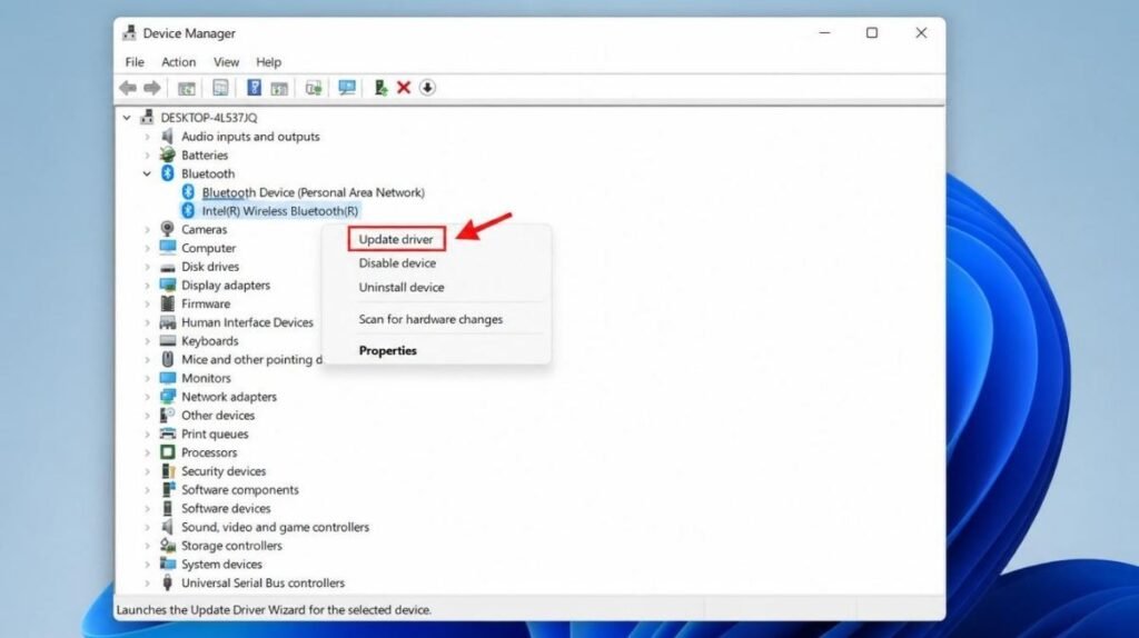 Fix 6 Install the Latest Bluetooth Driver from Your Computer Manufacturer