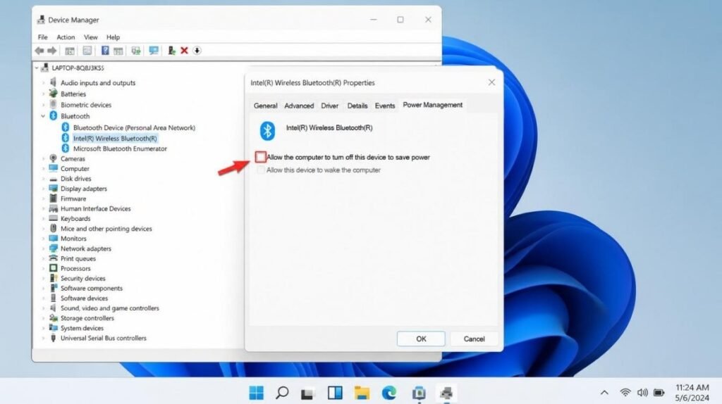 Fix 7 Disable Bluetooth Power Saving