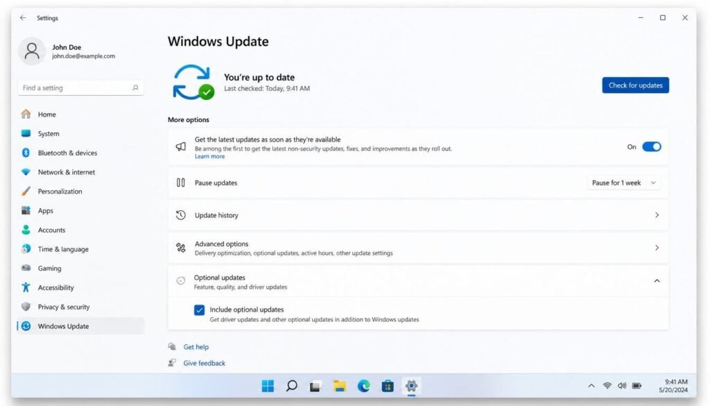 Run Windows Update 