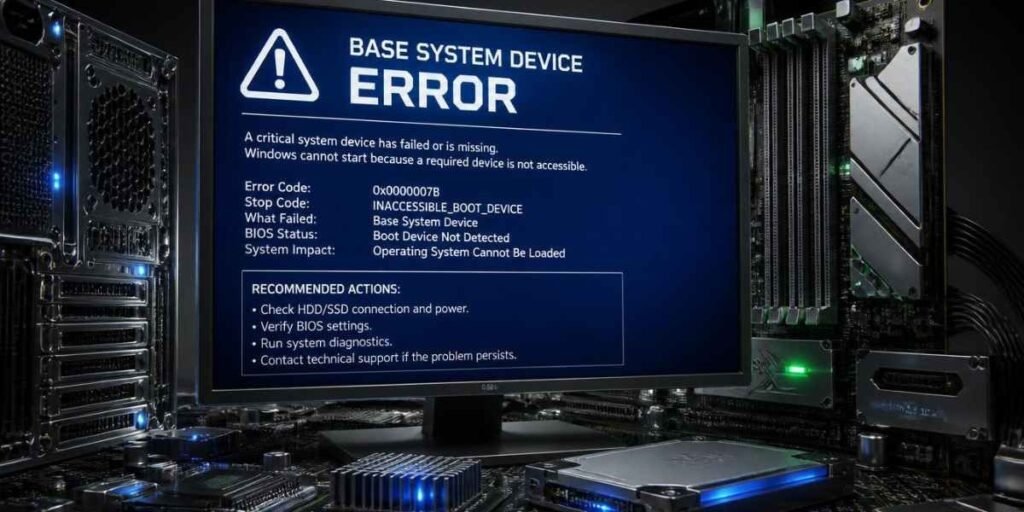 What Is the Base System Device Error