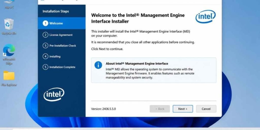 Use the Intel Chipset INF