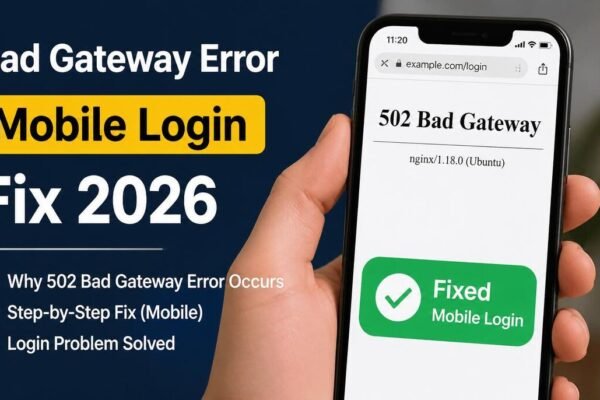 Bad Gateway Error