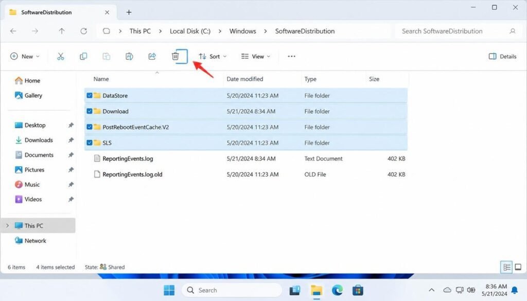 Fix 2 Clear the Software Distribution Folder (This One Actually Works)