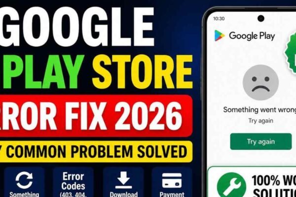 Google Play Store Error Fix